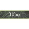 Natural Collection's large 9" tall by 36" wide hanging department sign with text "Wine" for Alcohol Department Wayfinding.