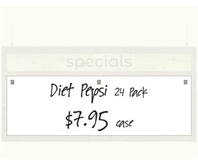 Promo Sign Insert (Modern) - Dry Erase Board