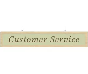 Shop2It Retail - Department Sign, Hanging (Traditional) - Customer Service