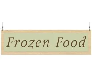 Shop2It Retail - Department Sign, Hanging (Traditional) - Frozen Food