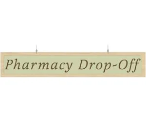 Shop2It Retail - Department Sign, Hanging (Traditional) - Pharmacy Drop-off
