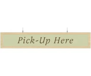 Shop2It Retail - Department Sign, Hanging (Traditional) - Pick-up Here