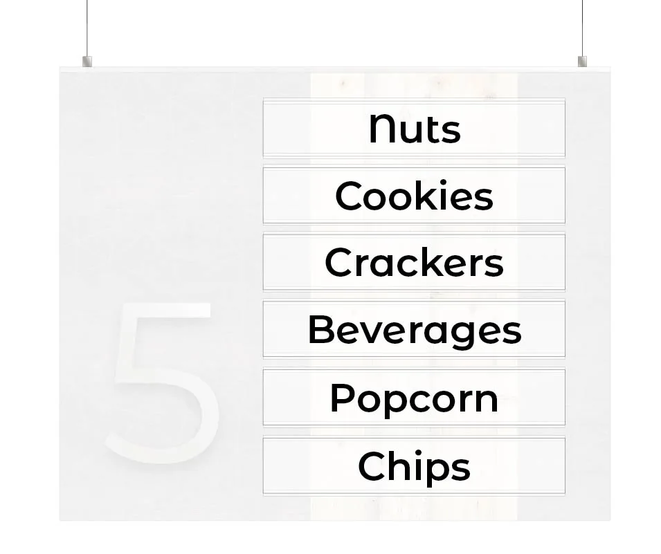 Aisle Marker Inserts (Modern) - Custom Shop2It Retail - Aisle Marker Inserts (Modern) - Custom