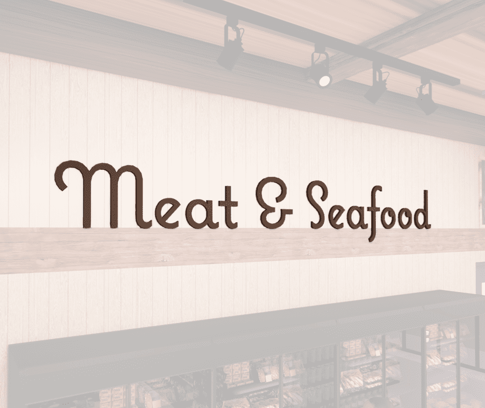 Department Sign, Wall Copy (Natural) - Meat and Seafood Shop2It Retail - Department Sign, Wall Copy (Natural) - Meat and Seafood