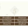 Traditional Collection's aisle marker Frozen insert kit with dimensions for the inserts are 4.5" tall by 21.5" wide.