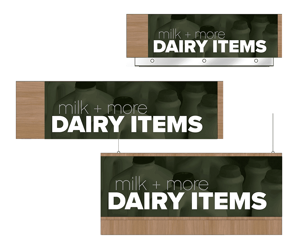 Convenience Store Sign (Contemporary) - Dairy Items Shop2It Retail - Convenience Store Sign (Contemporary) - Dairy Items