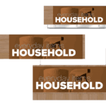 Convenience store sign for the household area of a gas station of a convenience store. Three variations of the sign are shown as designed by Shop2It Retail.