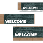 Convenience store sign for the welcome area of a gas station of conveinence store. Three variations of the sign are shown as designed by Shop2It Retail.