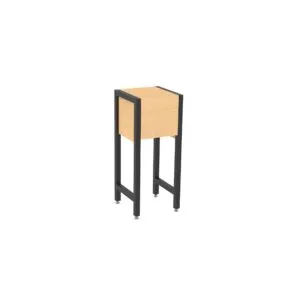 Medium retail display stand from Shop2It Retail's Cooper Collection. Shown here in the blonde maple finish option.