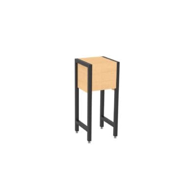 Medium retail display stand from Shop2It Retail's Cooper Collection. Shown here in the blonde maple finish option.
