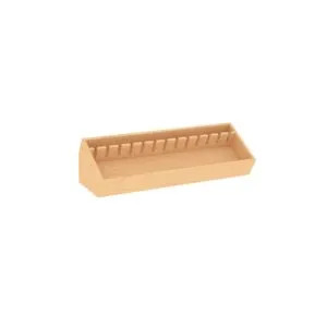 Wine shelf crate from Shop2It Retail. Shown here in the blonde maple finish option.
