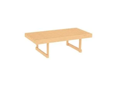 Slatted bakery table topper from Shop2It Retail's Cooper Collection. Shown here in the blonde maple finish option.