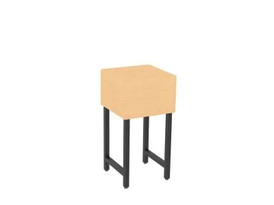 Large retail display stand from Shop2It Retail's Cooper Collection. Shown here in the blonde maple finish option.
