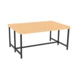 Tall, double width retail nesting table from Shop2It Retail's Cooper Collection. Shown here in the blonde maple finish option.