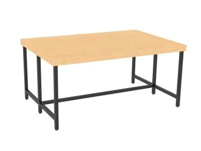 Tall, double width retail nesting table from Shop2It Retail's Cooper Collection. Shown here in the blonde maple finish option.