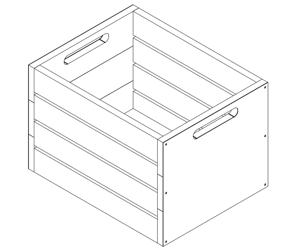 Decorative Crate - Metal Plate Shop2It Retail - Decorative Crate - Metal Plate