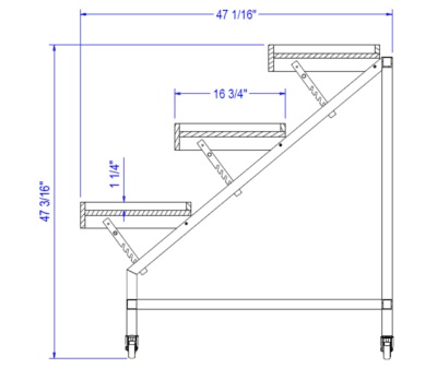 Tiered Bakery Display (Laney) - 3-Tier - Image 2