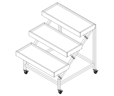 Tiered Bakery Display (Laney) - 3-Tier - Image 5
