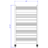 Bakery Bread Rack (Cooper) - 5-Shelf - Image 3