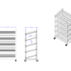 Bakery Bread Rack (Cooper) - 5-Shelf - Image 4