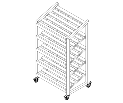 Bakery Bread Rack (Cooper) - 5-Shelf - Image 5