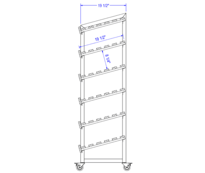 Bakery Bread Rack (Cooper) - 6-Shelf - Image 2