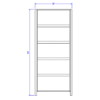 Beer and Wine High Wall Shelf (Laney) - Image 4