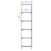 Beer and Wine High Wall Shelf (Laney) - Image 3