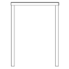 Medium Metal Retail Nesting Table (Laney) - Image 2