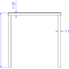 Medium Metal Retail Nesting Table (Laney) - Image 6