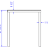 Small Metal Retail Nesting Table (Laney) - Image 3