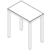 Small Metal Retail Nesting Table (Laney) - Image 6