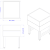Retail Display Stand (Cooper) - Small Pedestal - Image 3