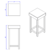 Retail Display Stand (Laney) - Large Pedestal - Image 2