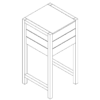 Retail Display Stand (Cooper) - Large Pedestal - Image 3