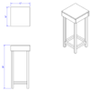 Retail Display Stand (Laney) - Medium Pedestal - Image 2