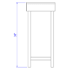 Retail Display Stand (Laney) - Medium Pedestal - Image 5