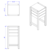 Retail Display Stand (Cooper) - Small Pedestal - Image 2