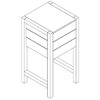 Retail Display Stand (Cooper) - Small Pedestal - Image 4