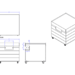 Combined image of all views of Shop2It Retail's Cooper Collection Produce Orchard Bin.