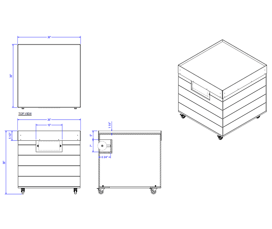 Produce Orchard Bin (Cooper) Shop2It Retail - Produce Orchard Bin (Cooper)