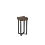 Medium pedestal display stand from Shop2It Retail's Xander Collection. Shown here in the gray oak finish option.