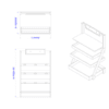 Small Bakery Display (Xander) - Wood Trays - Image 3