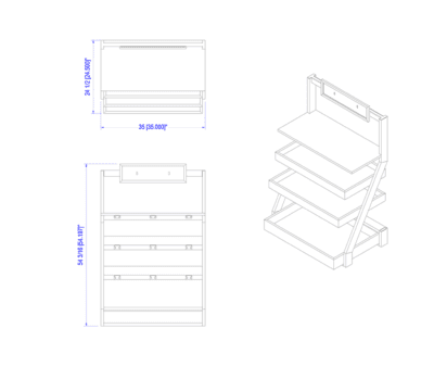 Small Bakery Display (Xander) - Wood Trays - Image 3