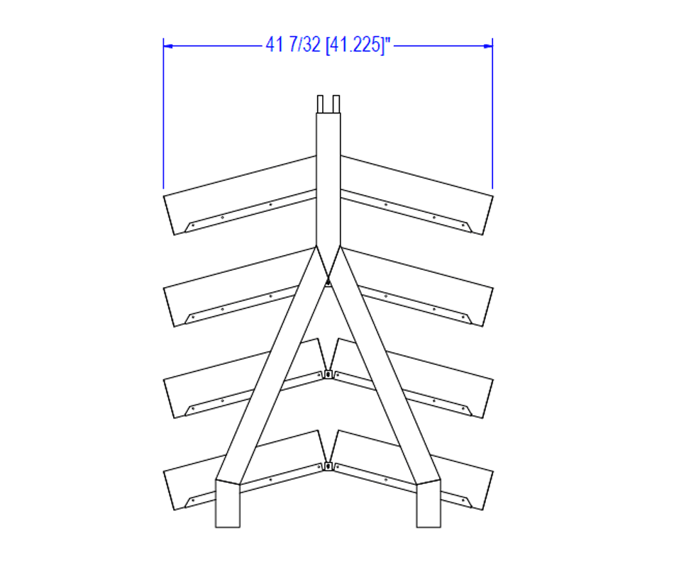 Double-Sided Produce Stand (Xander) - 4-Tier Shop2It Retail - Double-Sided Produce Stand (Xander) - 4-Tier
