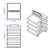 Double-Sided Produce Stand (Xander) - 4-Tier - Image 2