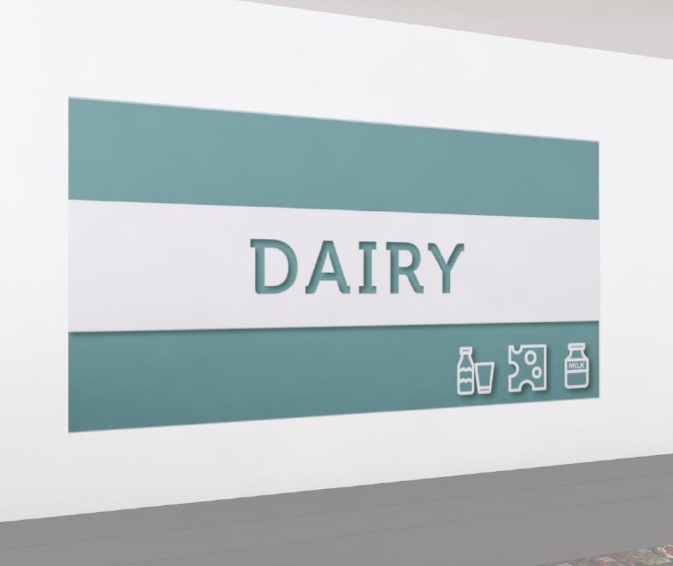 Tall Department Sign (Iconic) - Dairy Shop2It Retail - Tall Department Sign (Iconic) - Dairy