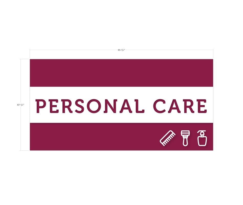 Tall Department Sign (Iconic) - Personal Care Shop2It Retail - Tall Department Sign (Iconic) - Personal Care