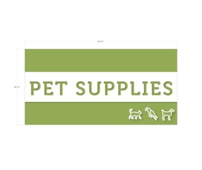 Tall Department Sign (Iconic) - Pet Supplies - Image 2