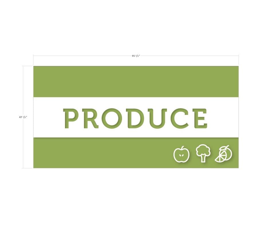 Tall Department Sign (Iconic) - Produce Shop2It Retail - Tall Department Sign (Iconic) - Produce